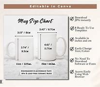 Image result for Coffee Cup Template Size