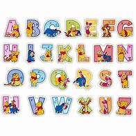 Image result for Winnie the Pooh Alphabet Letters