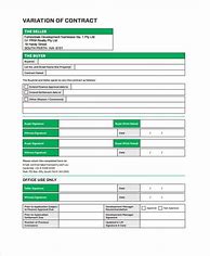 Image result for Employee Contract Variation Template