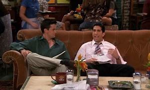 Image result for Chandler Bing and Ross Disscussiong