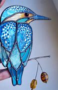 Image result for Stained Glass Kingfisher Suncatchers