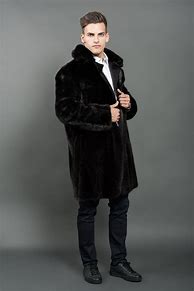 Image result for Fur Jacket Black Male