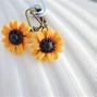 Image result for 14K Gold Sunflower Earrings