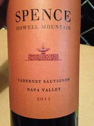 Image result for Spence Cabernet Sauvignon Howell Mountain