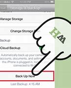 Image result for Manually Back Up to iCloud