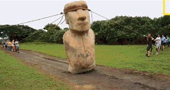Image result for Moving Moai GIF