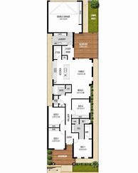 Image result for Narrow Lot House Plans