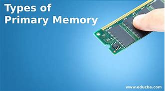 Image result for Primary Memory Picture