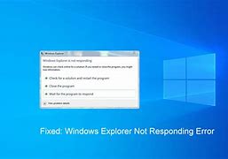 Image result for File Explorer Not Responding Windows 7