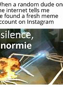 Image result for Silence Card Meme