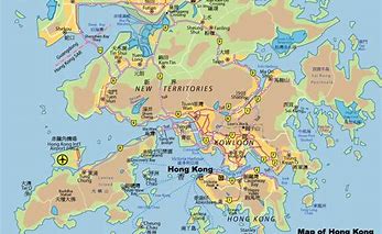 Image result for Hong Kong Border Map