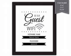 Image result for Wi-Fi Login/Password Template
