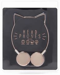 Image result for Headphones Rose Gold Cat