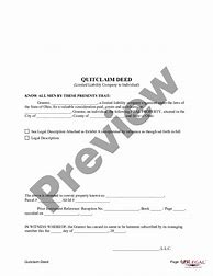 Image result for Quit Claim Deed Form Ohio Lawyer