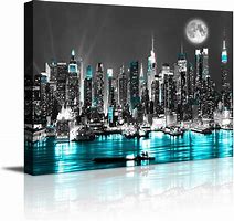 Image result for Large NYC Skyline Wall Art
