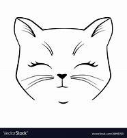 Image result for Cat Face Sketch Outline