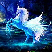 Image result for Blue and White Unicorn