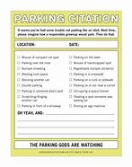 Image result for Parking Citation Notes Pad