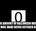 Image result for September Halloween Meme