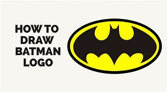 Image result for Batman Symbol Easy Drawing
