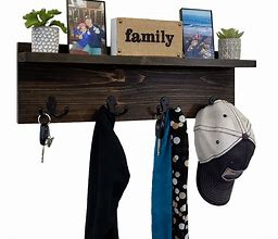 Image result for Wall Shelf with Hooks