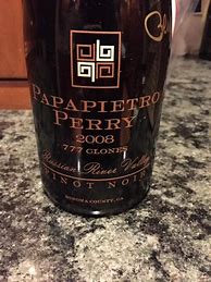 Image result for Papapietro Perry Pinot Noir 777 Clones Russian River Valley