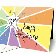 Image result for 10 Year Work Anniversary Card