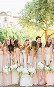 Image result for Blush and Champagne Bridesmaid Dresses