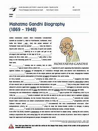 Image result for Gandhi Worksheet