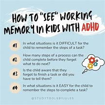 Image result for ADHD Autism Working Memory