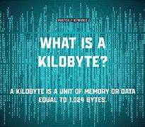 Image result for Example of a Kilobyte
