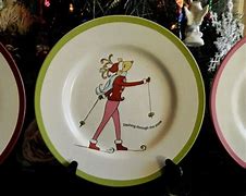 Image result for Santa Bread and Butter Plate