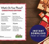 Image result for What's On Your Phone Game Printable