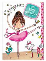 Image result for Ballerina Birthday Card