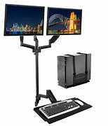 Image result for Double Monitor Wall Mount