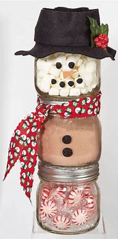 Image result for DIY Snowman Jars for Christmas Gifts