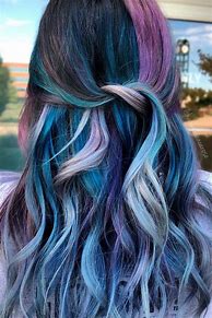 Image result for Girl with Galaxy Hair