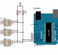 Image result for EEPROM 24C04 with I2C Circuit