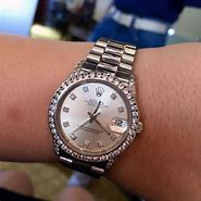 Image result for Rolex White Gold Plated Watch