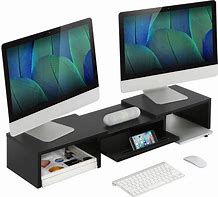 Image result for Ergonomic Dual Monitor Stand