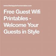 Image result for Guest Wifi Password Free Printable Templates