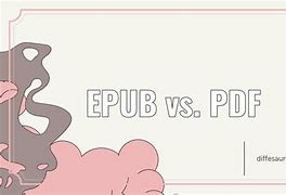 Image result for EPUB vs PDF