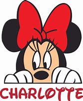 Image result for Minnie Mouse Vinyl Name Stickers