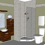Image result for 5X6 Full Bathroom