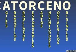 Image result for catorceno