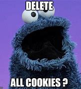 Image result for Cookie Monster Delete Cookies Meme