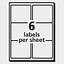 Image result for Avery Labels 4 per Sheet Template