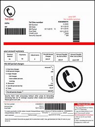 Image result for Phone Bill PDF