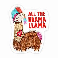 Image result for drama llama sticker