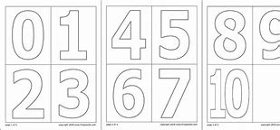 Image result for Printable Numbers to Cut Out